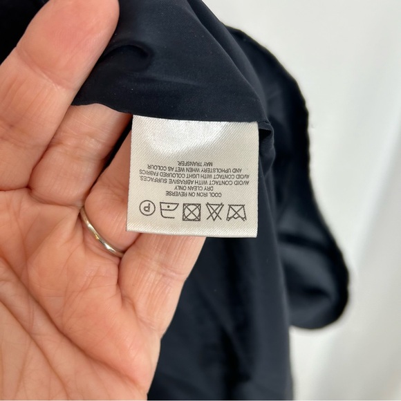 Hobbs of London wool sheath dress 10 sleeveless navy blue - Picture 4 of 7